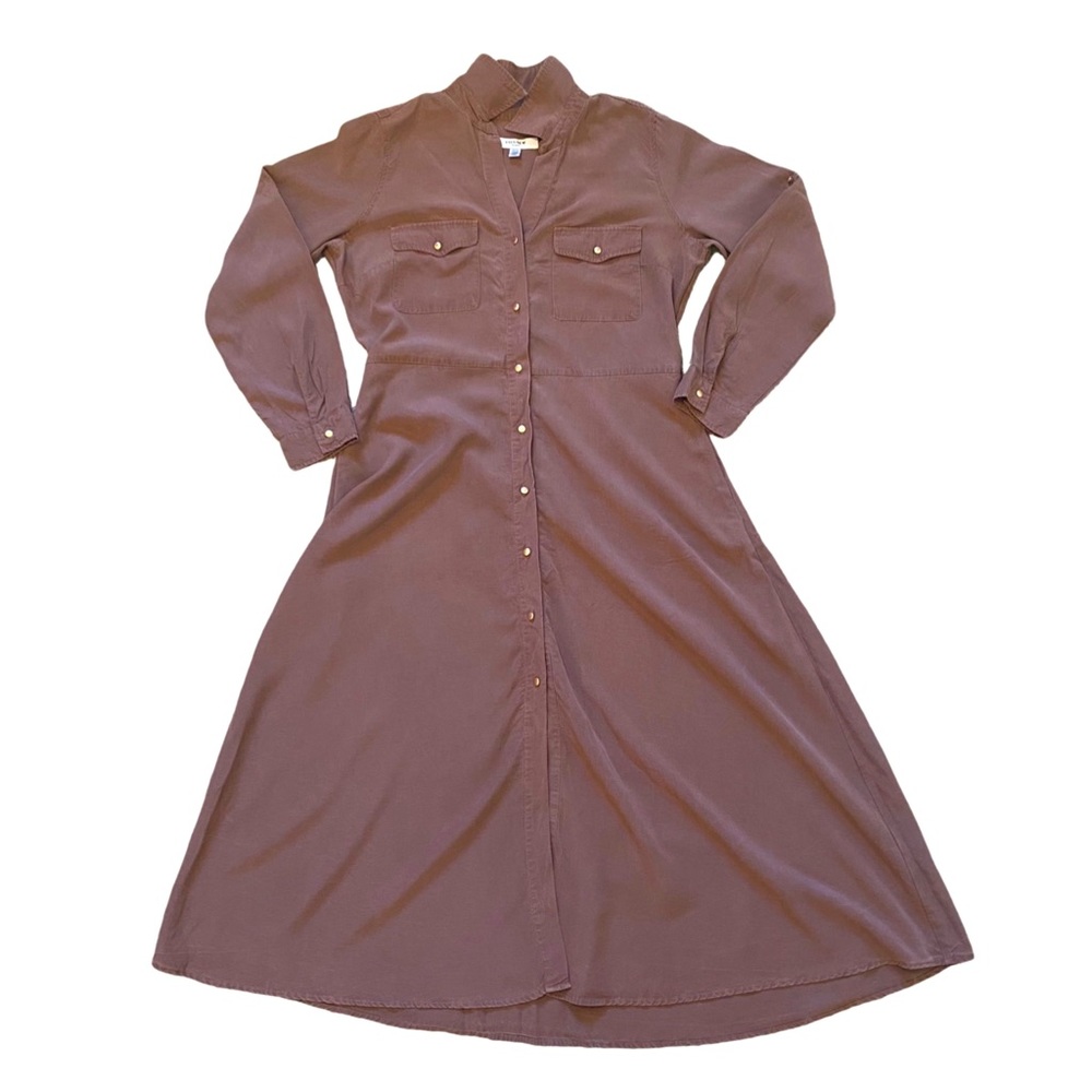 Denim brown dress